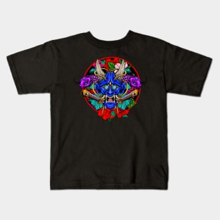 Oni Skull and Koi Fish 1.3 Kids T-Shirt